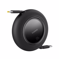 Baseus Free2Pull Mini 100W izvelkams USB-C kabelis - USB-C 2m - Melns