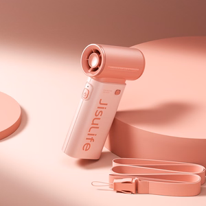Jisulife Life9 3600 mAh pārnēsājams rokas mini USB ventilators-pūtējs, rozā