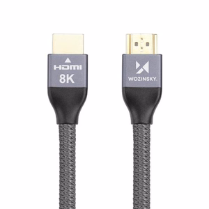Kabelis (m) HDMI 2.1 8K 60 Hz 48 Gbps / 4K 120 Hz / 2K 144 Hz 2 m sudrabains (m) (WHDMI-20)