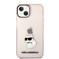 Karl Lagerfeld KLHCP14MHNCHTCP iPhone 14 Plus 6.7" rozā/rozā cietais viedtālruņa apvalks Ikonik Choupette