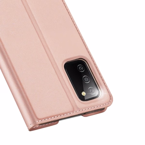 Dux Ducis Skin Pro grāmatas tipa apvalks Samsung Galaxy A03s rozā