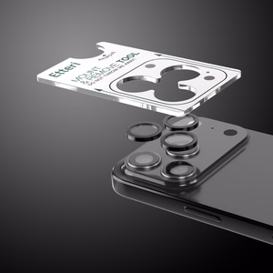 Etteri aizsargstikls kamerai iPhone 17 Pro / 17 Pro Max melns