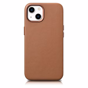 iCarer Apvalks Ādas vāks iPhone 14 Plus brūns (saderīgs ar MagSafe)