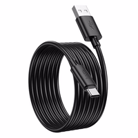 Kabelis USB A uz USB C Hoco 3A 2 m X88 melns