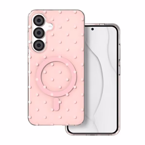 Bubble Dots Mag чехол для Samsung S24 / S25, розовый