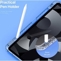 DUX DUCIS planšetdatora maciņš (m) UNID saliekams ar zīmuli uzglabāšanas vietu iPad Air 13 (2024) / iPad Pro 12.9 (2018/2020/2021/2022) melns