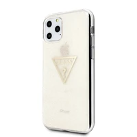 Guess GUHCN58SGTLGO iPhone 11 Pro zelta/ciets apvalks Glitter Triangle