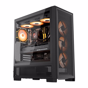 DarkFlash AIRNOVA computer maciņš (melns) + 3 fans
