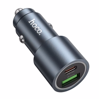 Automobiļa lādētājs Hoco USB A + USB C PD QC3.0 48W Z60 melns