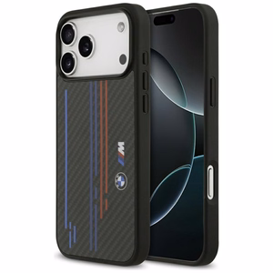 BMW M Kevlar Lines & Logo MagSafe Чехол для iPhone 17 Pro Max - чёрный