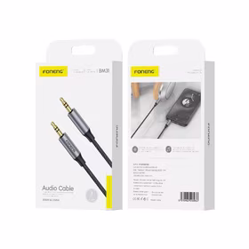 FONENG kabelis BM31 JACK 3.5MM - JACK 3.5MM 1M melns