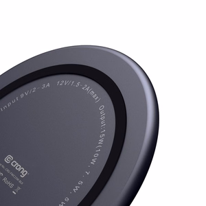 Crong PowerSpot Qi 15 W USB-C bezvadu lādētājs ar rūdīta stikla pārklājumu, ēnu melns