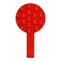 Silikona piesūcošs telefona turētājs magnētisks ar gredzenu MSH9 sarkans