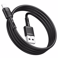 Kabelis USB A uz Lightning Hoco 2,4A 1 m X83 melns