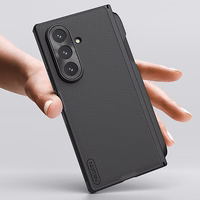 Nillkin Super Frosted Shield Fold Magnētiskais viedtālruņa apvalks priekš Samsung Galaxy Z Fold 7, saderīgs ar MagSafe - melns