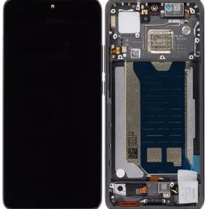 LCD screen Xiaomi Poco F7 Pro 5G with touch screen with frame Black original (service pack)