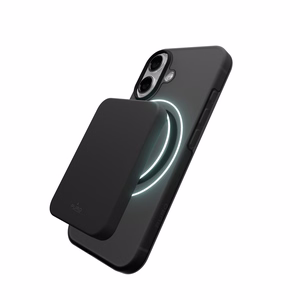 Puro Daylight Magnētiskais saderīgs silikona viedtālruņa apvalks iPhone 17 - caurspīdīgs melns