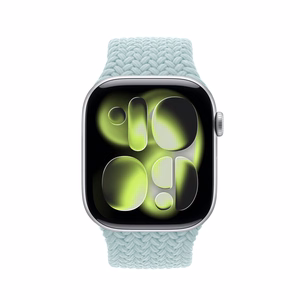 Crong Wave Band pīta Apple Watch siksniņa, 44/45/46/49 mm, piparmētru zaļa