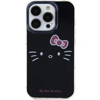 Hello Kitty IML Kitty Face viedtālruņa apvalks iPhone 13 Pro / 13 - melns