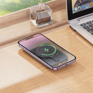 Portatīvais lādētājs saderīgs ar MagSafe Hoco 5000 mAh QC PD 18W J117 melna