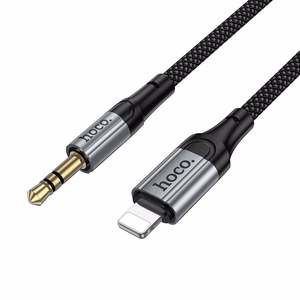 Kabel AUX Jack 3,5 mm do Lightning Hoco 1,5 m UPA33A melns