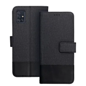 GOMMA grāmatas tipa viedtālruņa apvalks SAMSUNG A51 melns