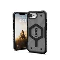 UAG Pathfinder caurspīdīgs Magnētiskais viedtālruņa apvalks iPhone 16e - pelēks/melns