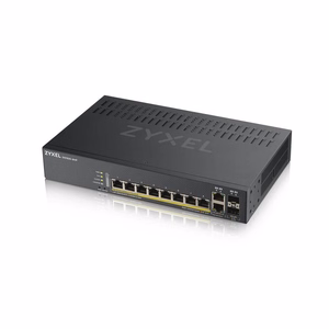 Zyxel GS1920-8HPV2 pārvaldāms Gigabit Ethernet (10/100/1000) komutators ar barošanu pa Ethernet (PoE), melns