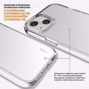 Ugly Rubber Pure viedtālruņa apvalks iPhone 15 Plus 6,7" caurspīdīgs
