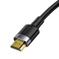 Baseus Cafule HDMI / HDMI 2.0 4K 60 Hz 3D 18 Gbps kabelis 2 m – melns
