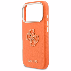 GUESS futrālis priekš IPHONE 17 Pro Max GUHCP17X5PS4RGGO (PU FW Resin Logo), oranžs