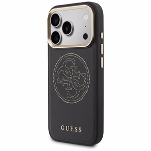 Guess Perforated 4G MagSafe чехол для iPhone 17 Pro Max чёрный
