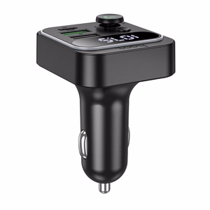 HOCO car transmitter FM bluetooth 2 x USB A + Type C PD QC3.0 20W E85 black