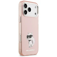 KARL LAGERFELD viedtālruņa apvalks IPHONE 17 Pro ar MagSafe saderīgs (IML glitter logotipu) - melns