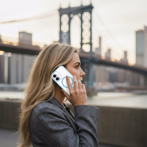 Liavec mīksts maciņš priekš Iphone 17 zils