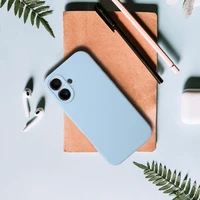 Silikona Lite viedtālruņa apvalks Iphone 17 Pro Max gaiši zils