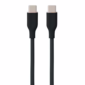 Silicone Kabelis USB Type-C - Type-C, 100W, (melns, 3m)