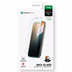 AmazingThing Titan Max rūdītais stikls iPhone 16 Pro