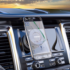Dudao F24PRO MagSafe Compatible Car Holder with Suction Cup Windshield or Dashboard - Melns