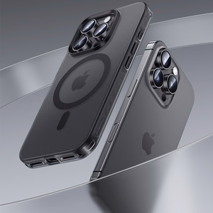 Benks magnētiskais Lucid Armor viedtālruņa apvalks (B066) Iphone 16 Pro Max melns (ar kameras vadības pogu)