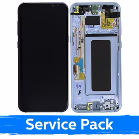 LCD Displejs Saderīgs ar Samsung G955 S8 Plus Ar Frame / Coral Zils / (Service Pack)