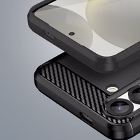 Carbon viedtālruņa apvalks iPhone 16e - melns