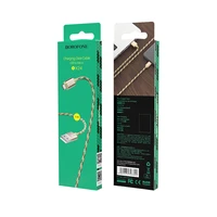 Borofone Kabelis BX24 Ring Current - USB uz Micro USB - 2,4A, 1 metrs, zelta krāsa