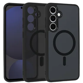 Pilnīgi matēts magnētiskais apvalks SAMSUNG GALAXY S24 FE melns