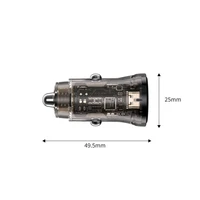 Tech-Protect CC01 30W auto lādētājs 2 porti USB-A / USB-C melns