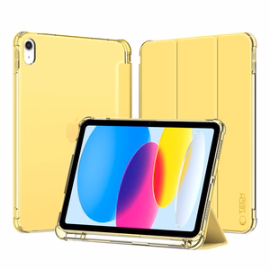 Tech-Protect SC Pen Hybrid apvalks iPad 10 / 2022 - dzeltens - caurspīdīgs