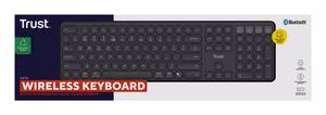 Trust Vaiya US Black USB + RF Wireless + Bluetooth - keyboard