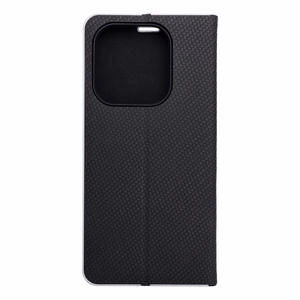 Flip case for Xiaomi Redmi NOTE 14 4G (GLOBAL - 164,84mm x 78,15mm x 8,16mm) Luna Book Carbon black