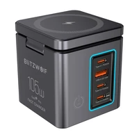 Blitzwolf BW-i113 GaN tīkla lādētājs, USB-A, 3xUSB-C, 105W