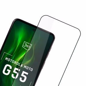 Rūdītais stikls 3mk HardGlass Max Lite Black priekš Motorola Moto G55 5G